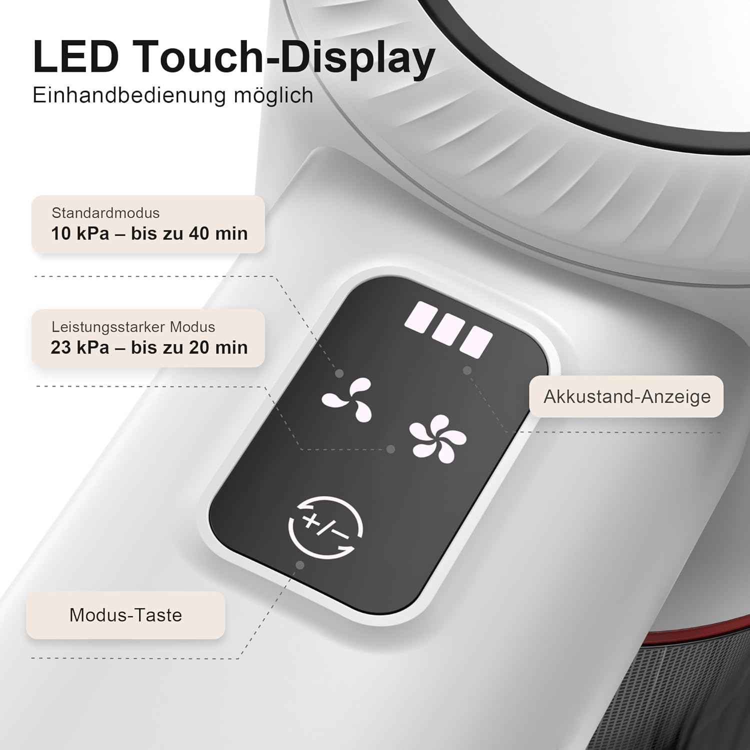 Aspiradora Inalámbrica AERONIX™ Sin Cable con Pantalla LED - Potente y Eficiente en Limpieza