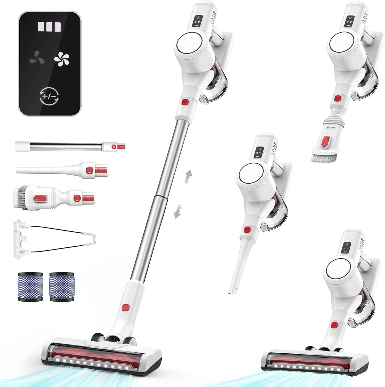 Aspiradora Inalámbrica AERONIX™ Sin Cable con Pantalla LED - Potente y Eficiente en Limpieza