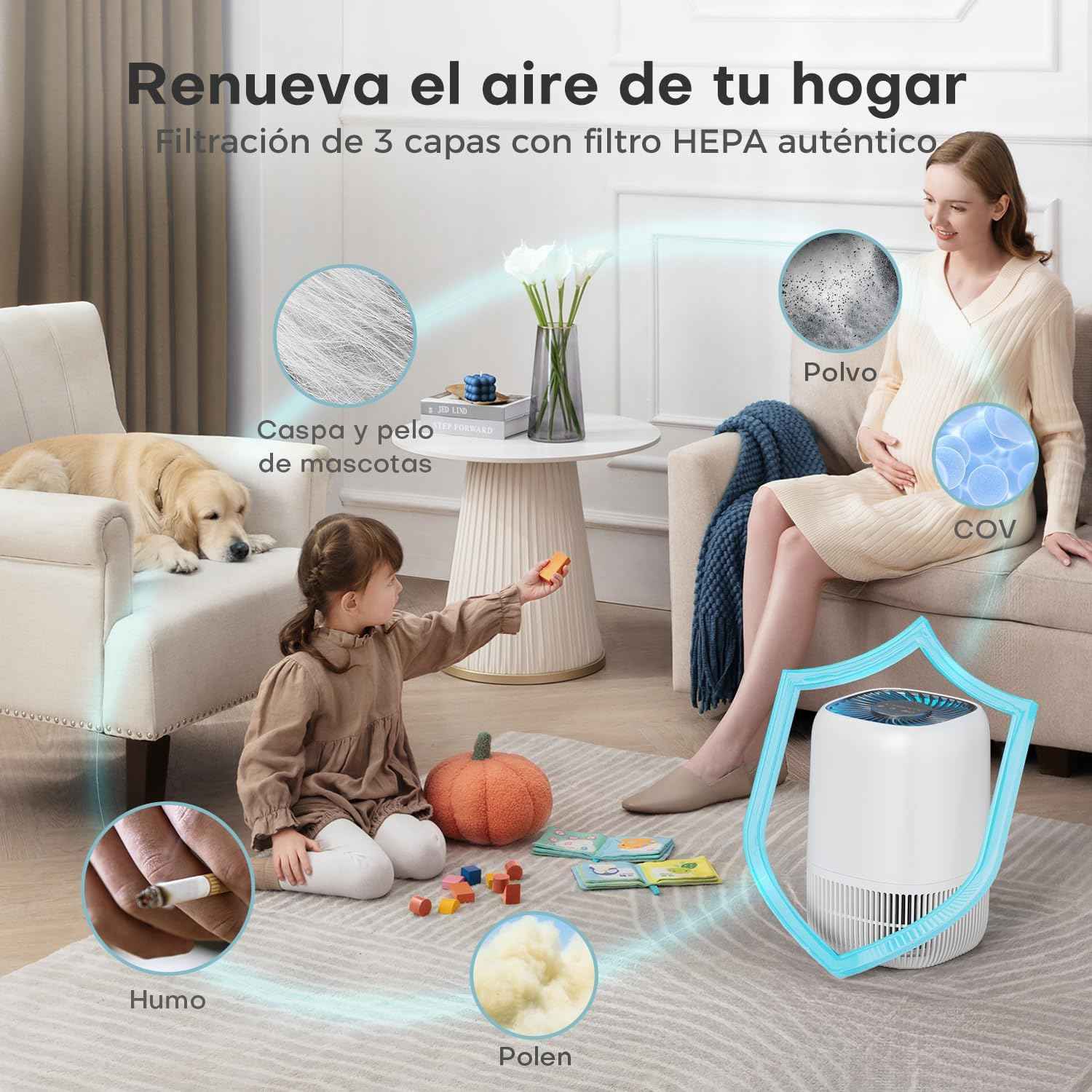 Purificador de Aire AERONIX™ para el Hogar - Calidad del Aire Superior